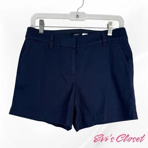 J.Crew Factory Women’s Classic Chino Shorts Navy Size 2 5” Inseam Style H1453 - Picture 1 of 8