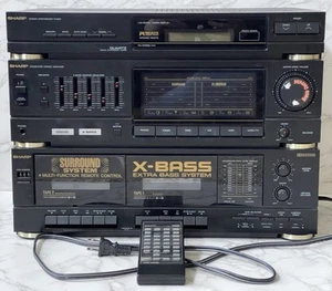 Sharp SC-6900 Stereo Synthesizer Tuner Dual Cassette AM/FM Receiver Remote Works - Picture 1 of 19