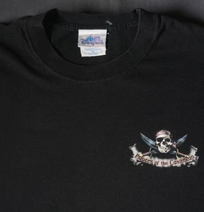 Camisa De Colección Piratas del Caribe Para Hombre XL Disneyland Calavera Gráfica Años 2000 - Imagen 1 de 7