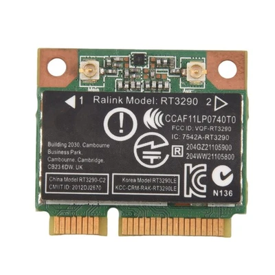 150Mbps 2.4Ghz RT3290 802.11B/G  Wlan WIFI + Bluetooth BT 3.0 Half  PCI-E1151 - Image 1 of 4