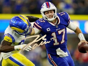 Josh Allen Stefon Diggs Signed autographed 8x10 Photo *REPRINT* - Picture 1 of 1
