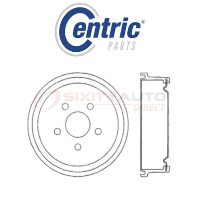 Centric Brake Drum for 1985-1998 Pontiac Grand Am 2.0L 2.3L 2.4L 2.5L 3.0L nd Foto 1 de 4