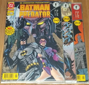 Batman vs. Predator 1-3 - DC Crossover #26-28 (Dino/Dark Horse Comics 1998) Z 1+ - Picture 1 of 4