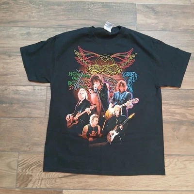 Vintage Aerosmith Shirt Mens Large Black Tennessee River Tour Band 2004 USA Y2K - Image 1 of 4