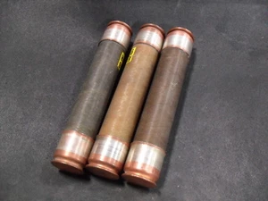 USED Lot of 3 General Electric 9F60LJD209 Single Barrel Fuses EJ-2D - Picture 1 of 2