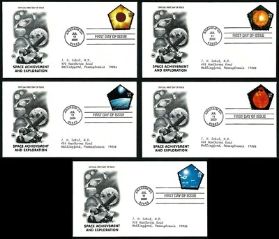 USA, SCOTT #3410, ARTCRAFT FDC COVERS SET - EXPLORING THE SOLAR SYSTEM YEAR 2000 - Image 1 of 4