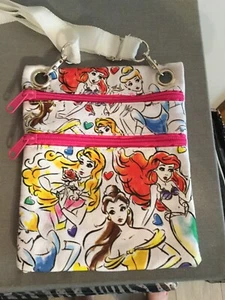 Disney Princess’s Crossbody Pouch/Belt Bag 8” X 6.5” With Detachable Nylon Strap - Picture 1 of 6