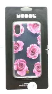 Custodia Modal per Apple iPhone X e XS Rosa Trasparente - Foto 1 di 2