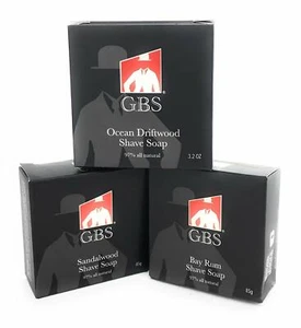 GBS 97% All Natural Shave Soap - (3 Pack) - Picture 1 of 1