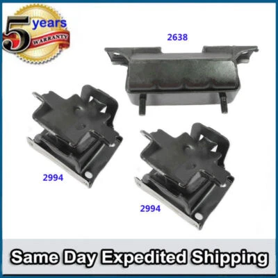 Juego de montaje de motor y transmisión 3 piezas para Chevrolet Silverado 1500 1999-2007 4,3 L Foto 1 de 4