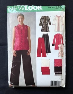 New Look 6656 Misses Jacket-Top/Vest-Pants-Scarf/Shawl 2006 Pattern 10-22 Uncut - Picture 1 of 2