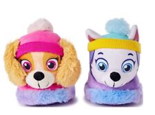 Paw Patrol Toddler Girls Slippers Sky & Everest, Size 5/6 NWT