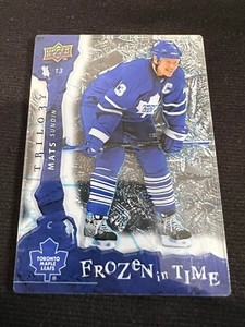 MATS SUNDIN Maple Leafs 2008-09 Upper Deck Trilogy Frozen In Time #385/799 HOF