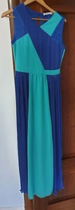 Abito lungo Rinascimento blu + stola / Long dress Rinascimento blue + shawl - Foto 1 di 19
