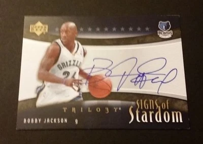 Bobby Jackson Grizzlies Minnesota 2006 Upper Deck Signed Certified Auto MY15 Foto 1 de 2