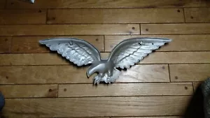 (1) Cast Alum. Flying Eagle unpainted for house or garage 24 " w x 9" h - Picture 1 of 5