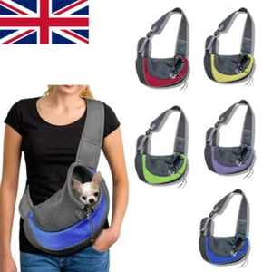 Carrier Bag Sling Mesh Backpack Pet Dog Cat Puppy Comfort Travel Tote Shoulder - Picture 1 of 7