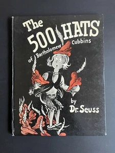 DR SEUSS BOOK THE 500 HATS OF BARTHOLOMEW CUBBINS, HARDBACK FROM 1966 - Picture 1 of 4
