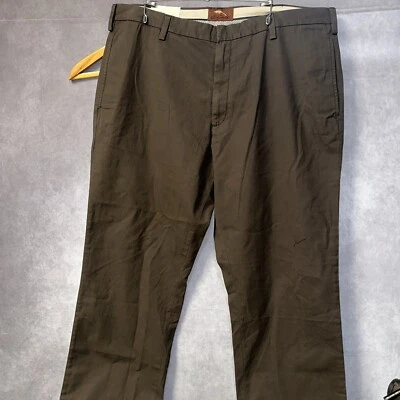 Pantalones caqui Bob Timberlake frente plano marrón espresso para hombre 40 X 34 Foto 1 de 4