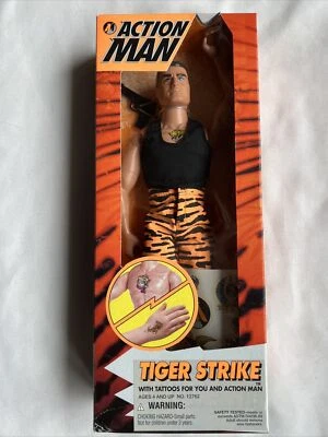 "Figura de acción Hasbro Action Man 1994 vintage Tiger Strike 12"" con tatuajes nueva en stock" Foto 1 de 4