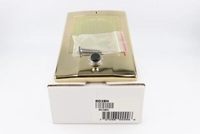 M&S BD3BN INTERCOM DOOR SPEAKER/STATION WITH BELL BUTTON, BRIGHT BRASS - Image 1 of 4