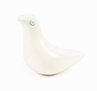 Vintage Ambi Plastic Bird Figurine Holland Modernist White Bird Decorative