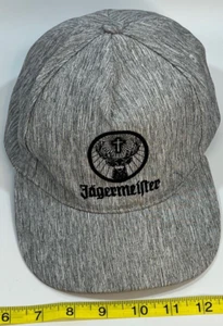 NEW Jagermeister Official Logo Gray Hat Baseball SNAPBACK Cap New Condition - Picture 1 of 4