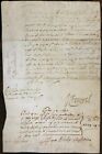 Oliver Cromwell Signed Document - Former Lord Protector Politician - Preprint