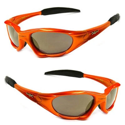 Gafas de sol deportivas XLoop para hombre y mujer con bolsa gratis - montura naranja lente marrón tintada Foto 1 de 4