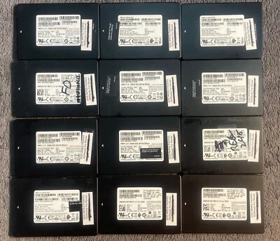 Lote de 12 modelos mistos Samsung PM871 256GB 2.5" 7mm SSD MZ-7LN2560 - Imagem 1 de 4