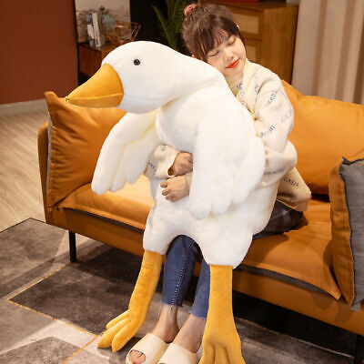 35  Huge Goose Plush Toy Mega Duck Doll Soft Stuffed Animal Sleeping Pillow • 21.32€