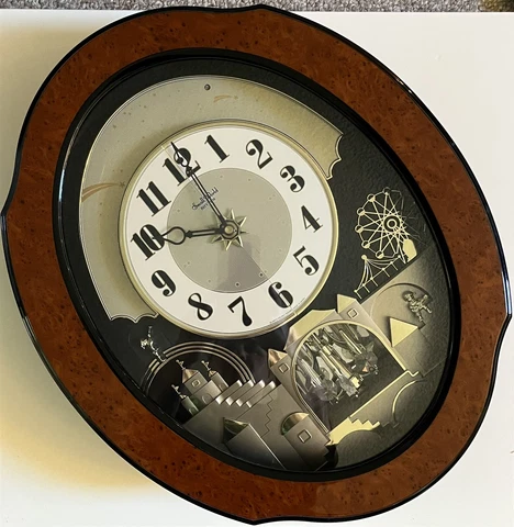 Small World Rhythm Wall Clock "Music Motion" 4MH751 Made In Japan WORKS/PARTS Cover