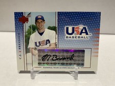 CJ Bressoud 2004 USA Baseball National Team Alumni Signatures Black Ink Auto
