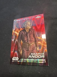 2024 Topps Chrome Star Wars #13 Maarva Andor Red Blaster Raywave Refractor - Bild 1 von 2