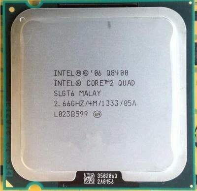 Intel Core 2 Quad Q8400 CPU (SLGT6) 2.66GHz 4MB 1333MHz Socket 775 Processors - Image 1 of 4