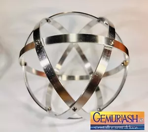 Genesa Crystal diametro 16 cm alluminio naturale argento profilo 1 cm - Foto 1 di 6