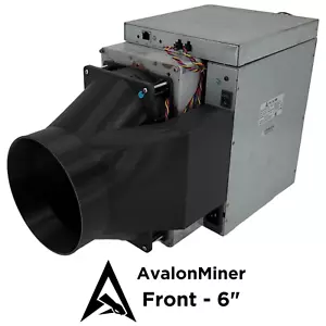 AvalonMiner Front to 6 Inch - Fan Shroud Adapter Silencer Cooling Crypto 1166 - Picture 1 of 5