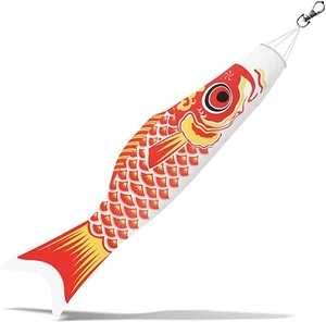 Anley 26 Inch Japan Koi Fish Flag Carp Windsock Streamer Koinobori Hanging Flag - Picture 1 of 7
