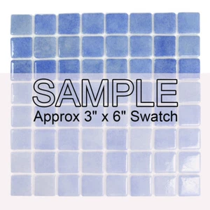 Swimming Pool Tile Glass 2x2 Seven Seas Shower Spa Wall Backsplash Laguna Blue - Picture 1 of 6
