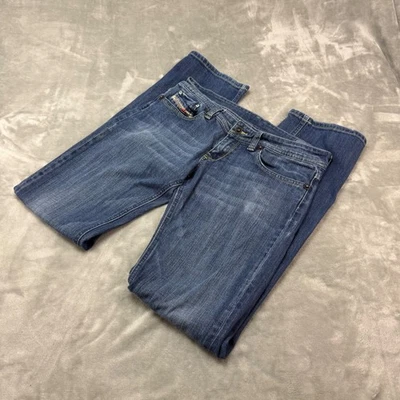 Diesel Industry Women Jeans Low Rise Bootcut Blue Denim Size 10 (31x32.5) - Image 1 of 4