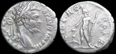 Septimio Severo Denario LIBERO PATRI, Roma dC 193-211, r2 rareza. #1181 Foto 1 de 2