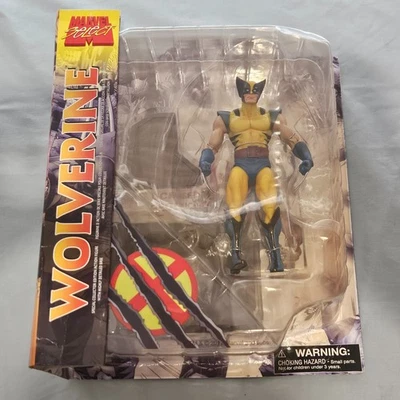 Figura de acción Marvel Select Wolverine - Clásica amarilla y azul - 2012 nueva en caja Foto 1 de 4