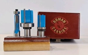 Carburo romano 3 pezzi Set compensato gambo punta router DC1229 - Foto 1 di 5
