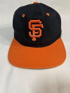 San Francisco Giants Cappello Berretto Snap Back Nero Arancione MLB Baseball Uomo - Foto 1 di 9