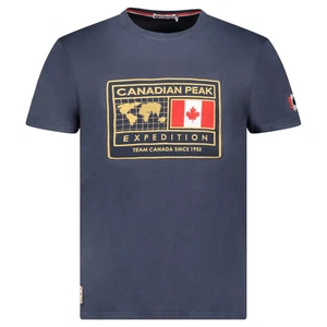 Canadian Peak JOFOTENEAK Hombre Azul Marino Camiseta Diario (RBMSZ1256H/CP-MARINE) - Imagen 1 de 4