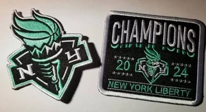 WNBA New York Liberty Embroidered Patch 2 pc. roughly 3" or so - Picture 1 of 2