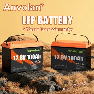 2X Batería 12V 100Ah LiFePO4 BMS 15000+Ciclos Litio Hierro Fosfato Batería - Imagen 1 de 16