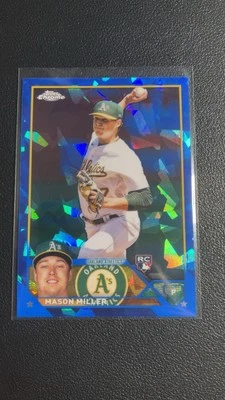 2023 Topps Chrome Update Sapphire Edition Debut Mason Miller #USCS98 Rookie RC - Image 1 of 2