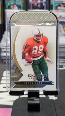 Exquisite Football Collection #42 Jerry Rice 2012 Salón de la fama #/85 Go Delta Devils🔥 Foto 1 de 2