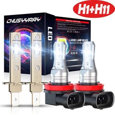 Подходит для комбинированных светодиодных ламп фар 14-2016 Kia Forte & Forte5 & Koup H1+H11 4X - Изображение 1 из 4